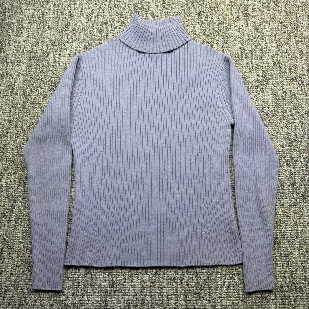 Pendleton Sweater Womens XL Turtleneck Ribbed Knit Long Sleeve Purple